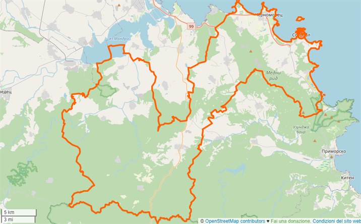 mappa Sozopol