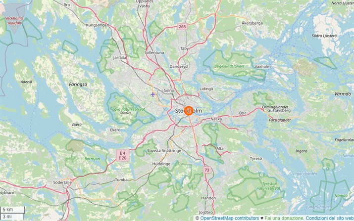 mappa Stoccolma