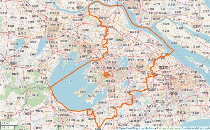 mappa Suzhou