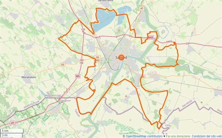 mappa Szeged