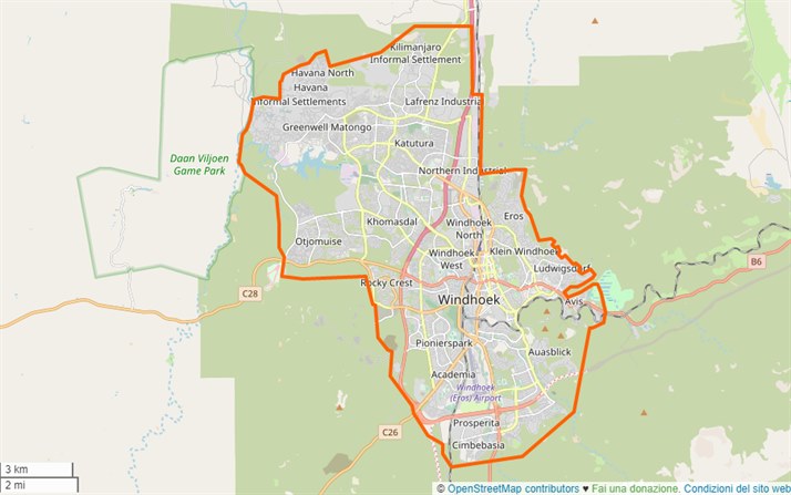 mappa Windhoek